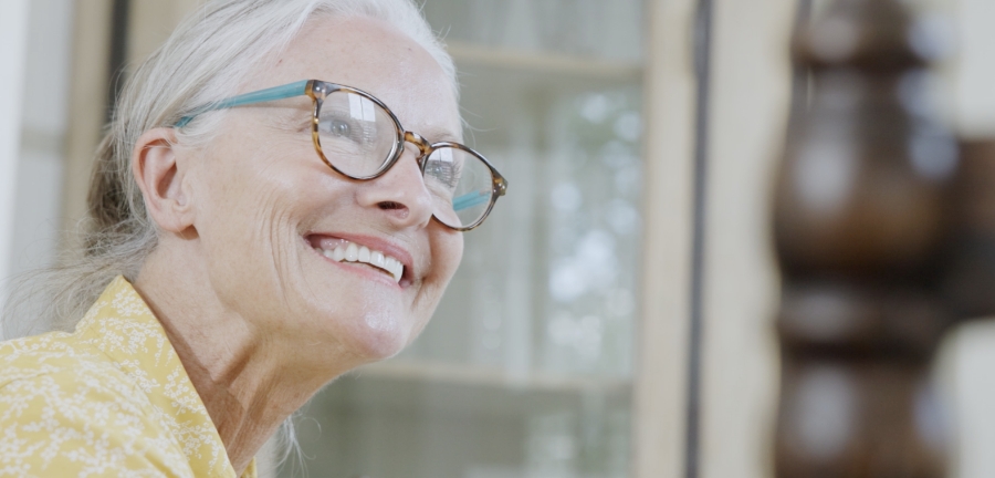 dana tyson looking at sarah in conversation
